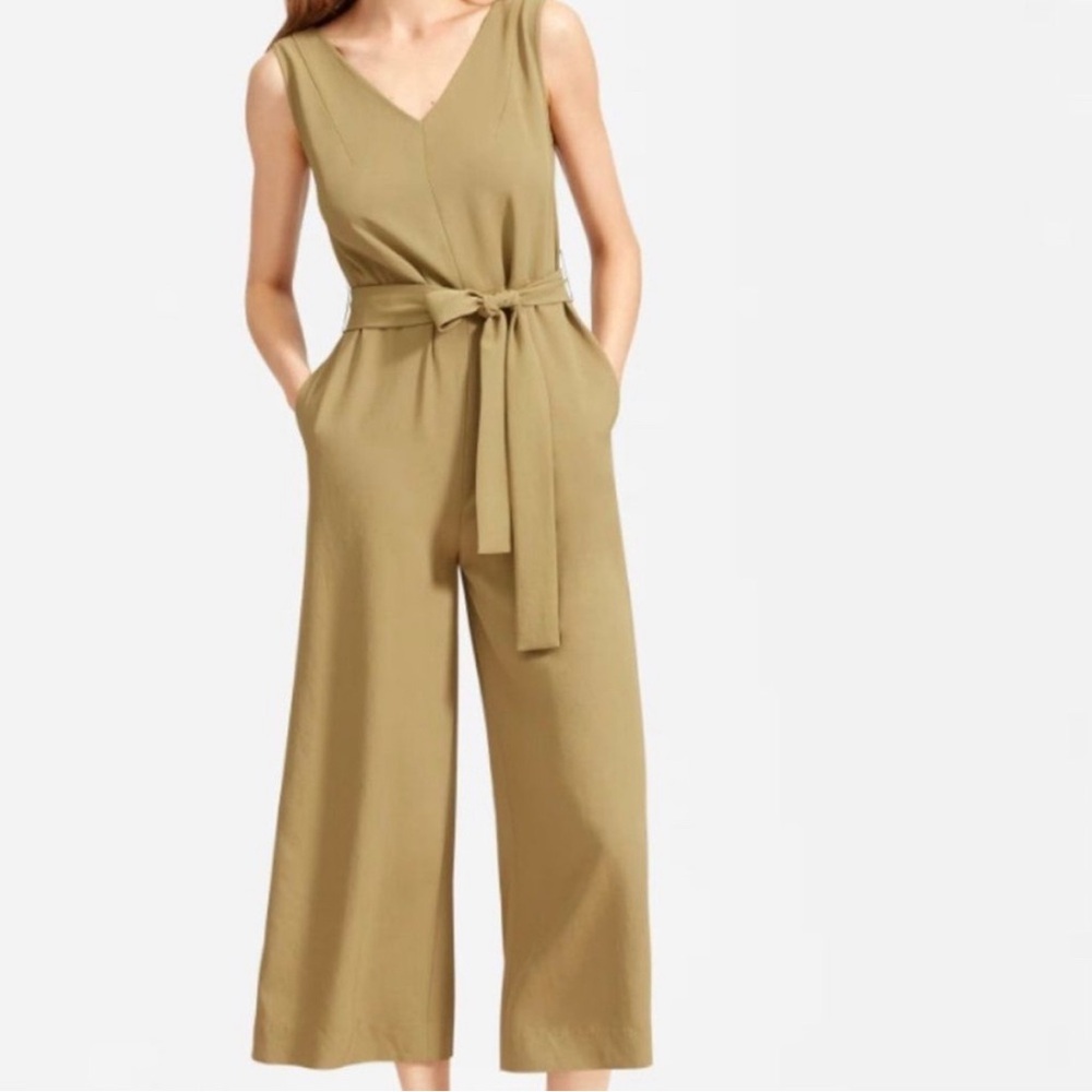 Sleeveless Everlane Olive Jumpsuit